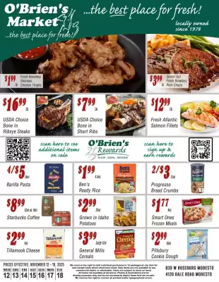 O'briens Market weekly ad (valid until 18-11)