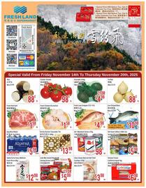 FreshLand Supermarket flyer week 46 Page 1