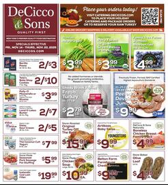 DeCicco & Sons weekly ad week 46 Page 1