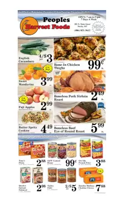 Harvest Foods weekly ad (valid until 18-11)