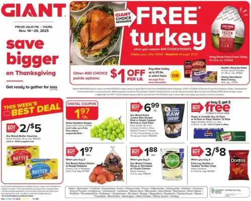 GIANT weekly ad (valid until 21-11)