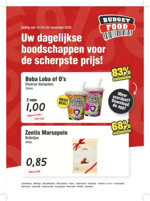 Budget Food folder (geldig t/m 20-11)