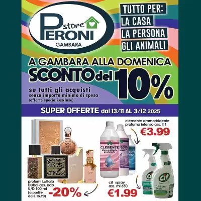 Volantino Peroni Supermercati (valido fino al 3-12)