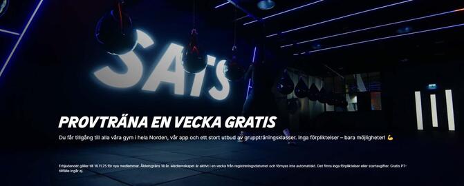 SATS reklamblad Sida 1