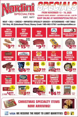 Nardini Specialties flyer (valid until 10-12)
