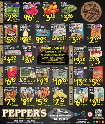 Pepper's Foods flyer (valid until 10-12)