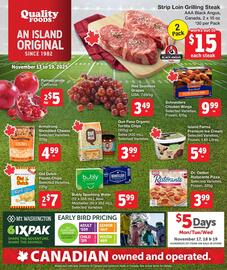 Quality Foods flyer Page 1