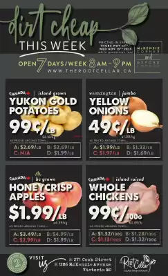 The Root Cellar flyer (valid until 10-12)