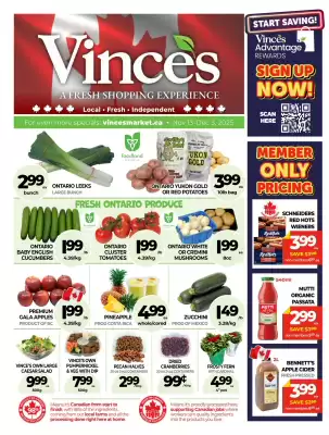 Vince's Market flyer (valid until 10-12)