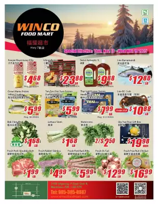 WinCo Food Mart flyer (valid until 10-12)