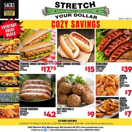 Sacks Food Co. flyer Page 1