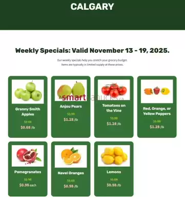H&W Produce flyer (valid until 10-12)