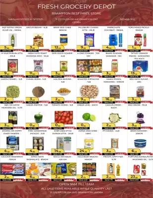 Fresh Grocery Depot flyer (valid until 10-12)