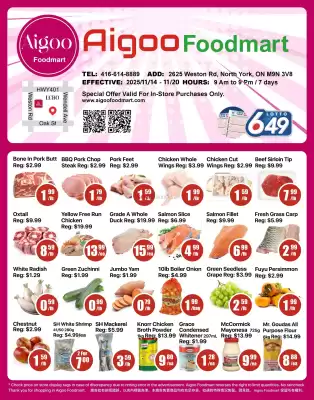 Aigoo Foodmart flyer (valid until 10-12)