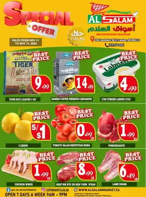 Al-Salam Supermarket flyer (valid until 10-12)