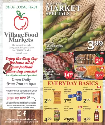 Village Food Markets flyer (valid until 10-12)