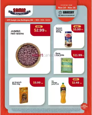 Samir Supermarket flyer (valid until 19-11)