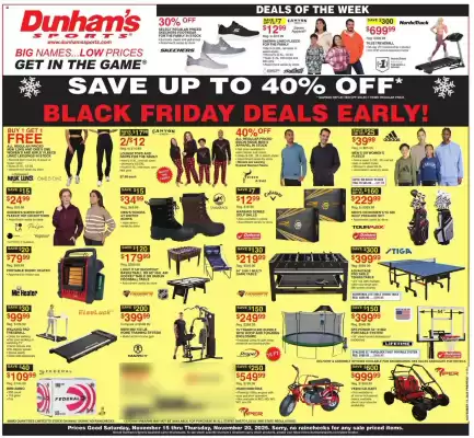 Dunham's Sports weekly ad (valid until 22-11)
