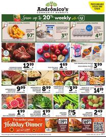 Andronico's weekly ad week 46 Page 1