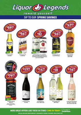 Liquor Legends catalogue (valid until 9-12)