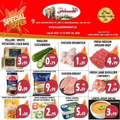 Al-Quds Supermarket flyer (valid until 20-11)