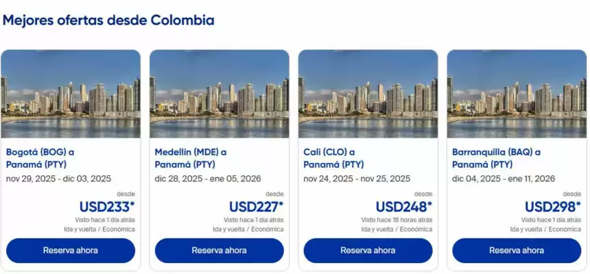 Catálogo Copa Airlines (válido hasta 15-11)