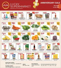 Lucky Supermarket flyer week 47 Page 1
