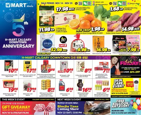 H-Mart flyer (valid until 23-11)