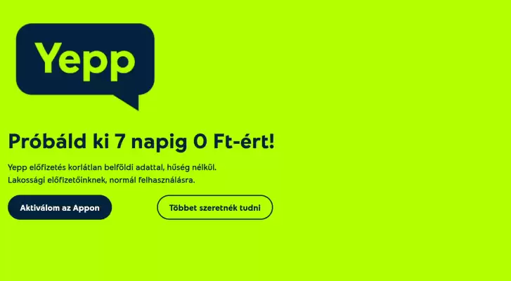 Yettel akciós újság (érvényes eddig: 30-11)