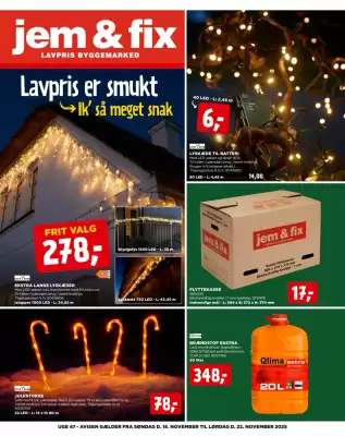 Jem & fix tilbudsavis (gælder indtil 22-11)