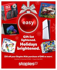 Staples flyer week 47 Page 1