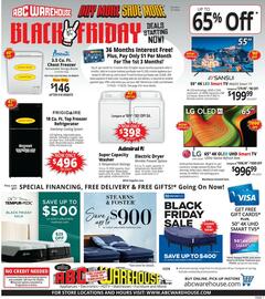 ABC Warehouse weekly ad week 47 Page 1