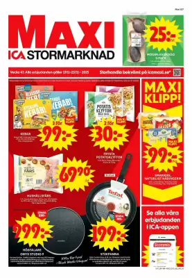 ICA Maxi reklamblad (giltig till och med 23-11)