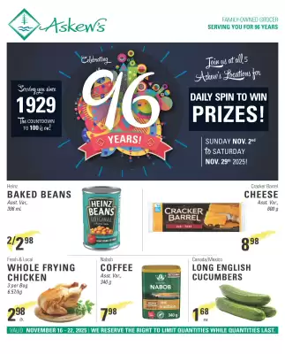 Askews Foods flyer (valid until 22-11)