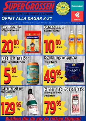 Supergrossen reklamblad (giltig till och med 23-11)