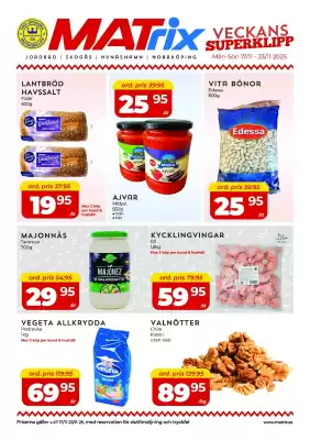 Matrix Butikerna reklamblad (giltig till och med 22-11)