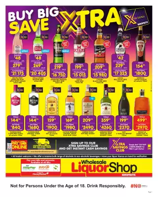Shoprite Liquor catalogue