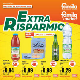 Volantino Famila | Extra Risparmio Pagina 1