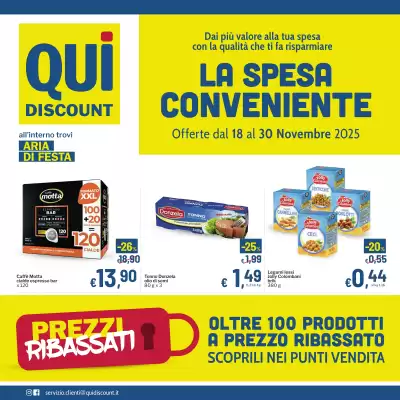 Volantino Qui Discount (valido fino al 30-11)