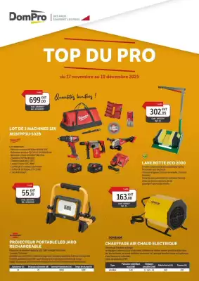 Catalogue DomPro (valable jusqu'au 19-12)