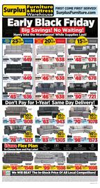 Surplus Furniture flyer week 47 Page 1