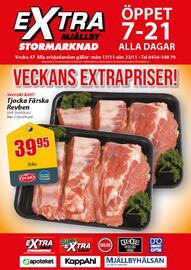 Extra Mjällby Stormarknad reklamblad vecka 47 Sida 1