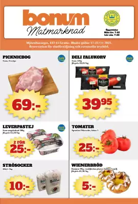 Bonum Matmarknad reklamblad (giltig till och med 23-11)