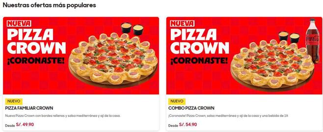 Catálogo Pizza Hut Página 1