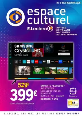 Catalogue E.Leclerc Espace Culturel (valable jusqu'au 30-11)