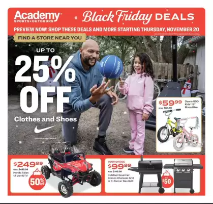 Academy weekly ad (valid until 29-11)