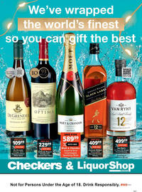Checkers Liquor Shop catalogue Page 1