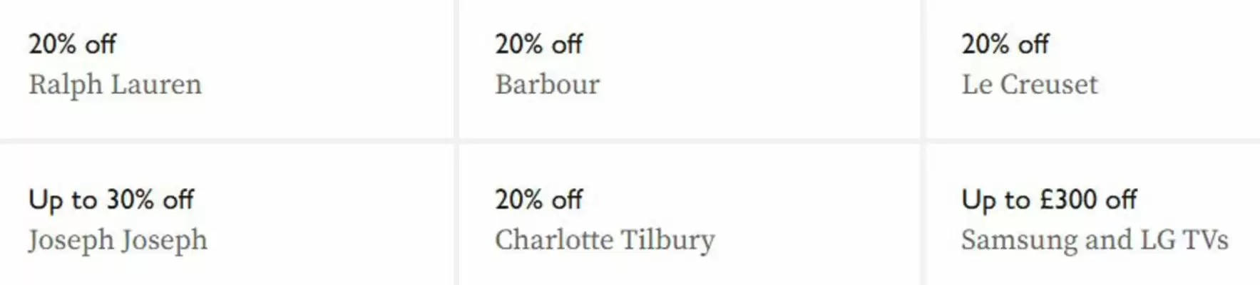 John Lewis catalogue (valid until 30-11)