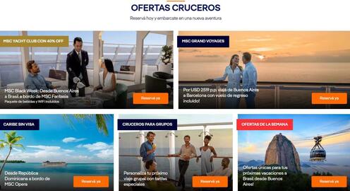 Catálogo MSC Cruceros Página 1