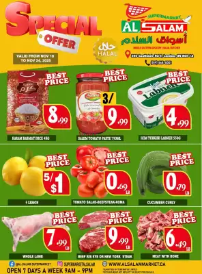 Al-Salam Supermarket flyer (valid until 24-11)